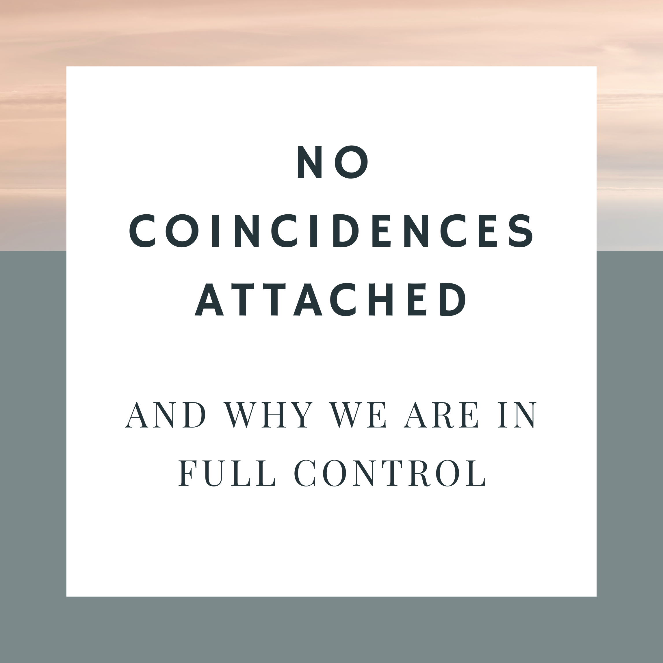 No coincidences attached